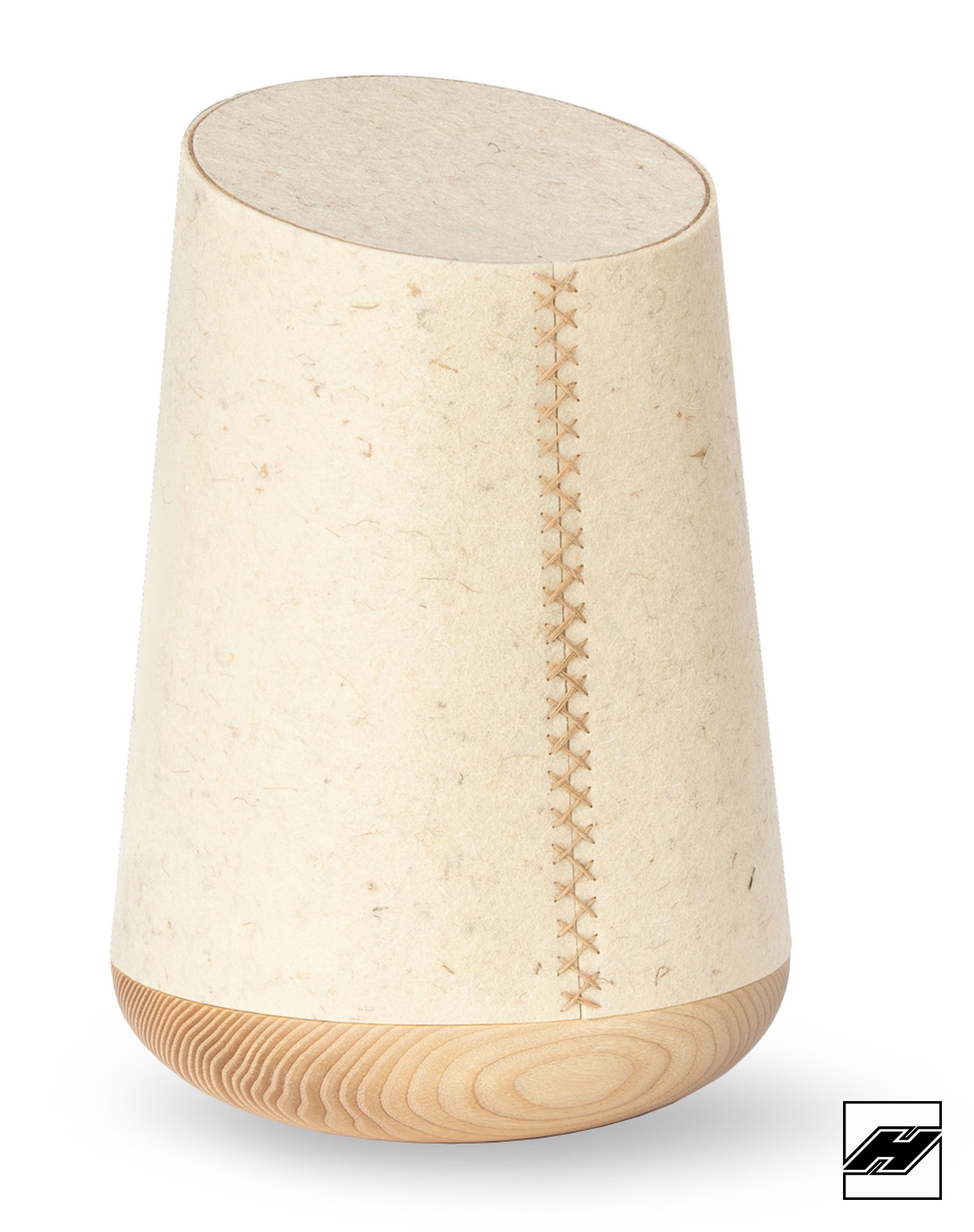 Holz-Filzurne FU8-WW Wollweiß Holz-Filzurne FU8-WW Wollweiß