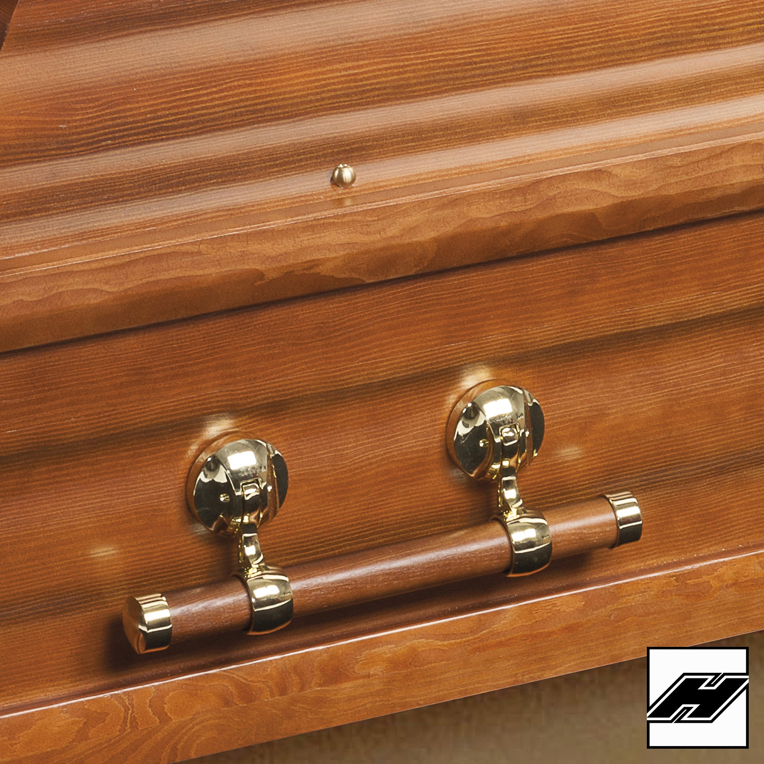 Griffgarnitur_66_messing_topaz Griffgarnitur 66 messing 6/6 Holz: topaz/braun