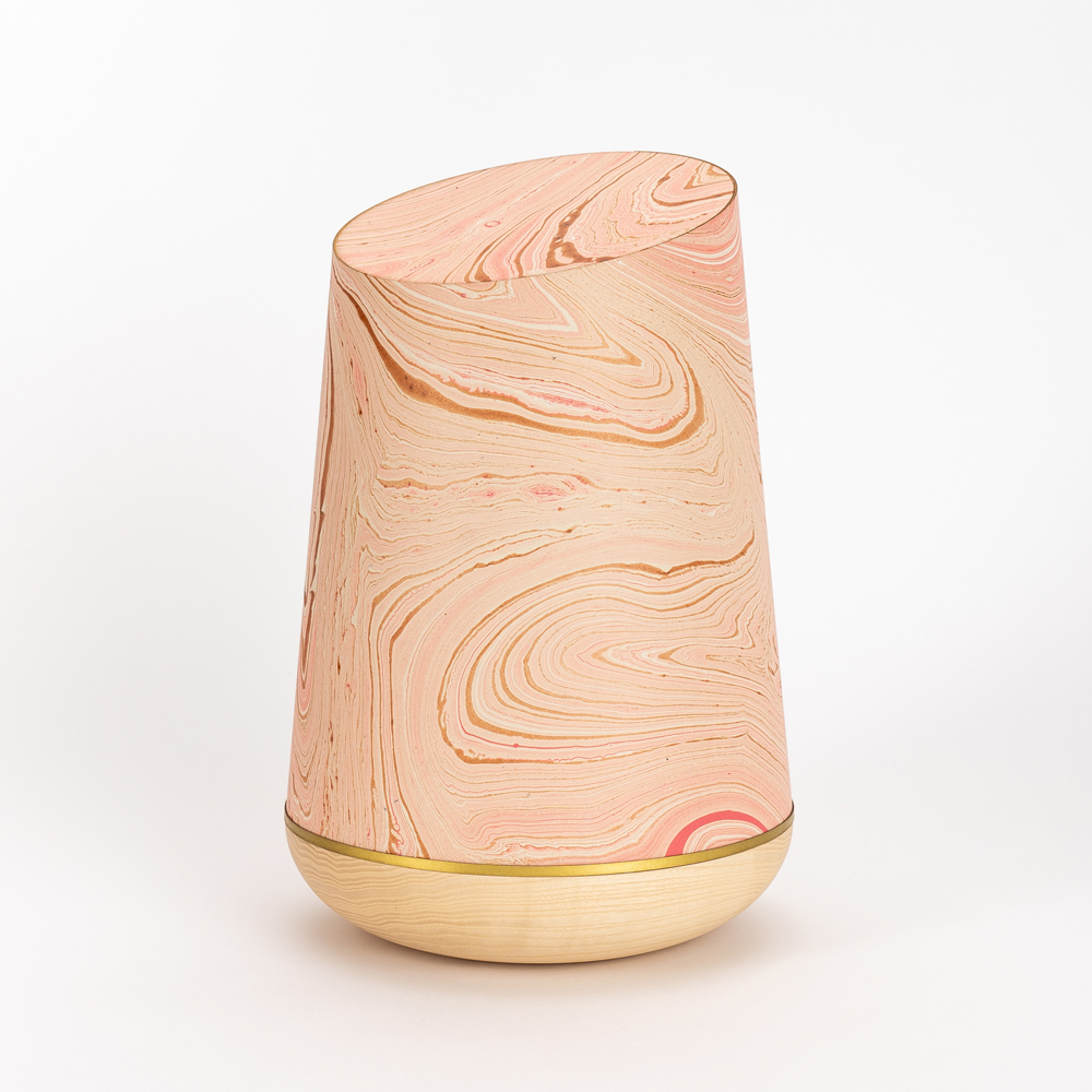 Urne MU8-E Marmoré-Holzurne rosé-gold